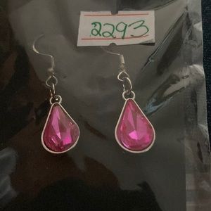 Pink jewel earrings